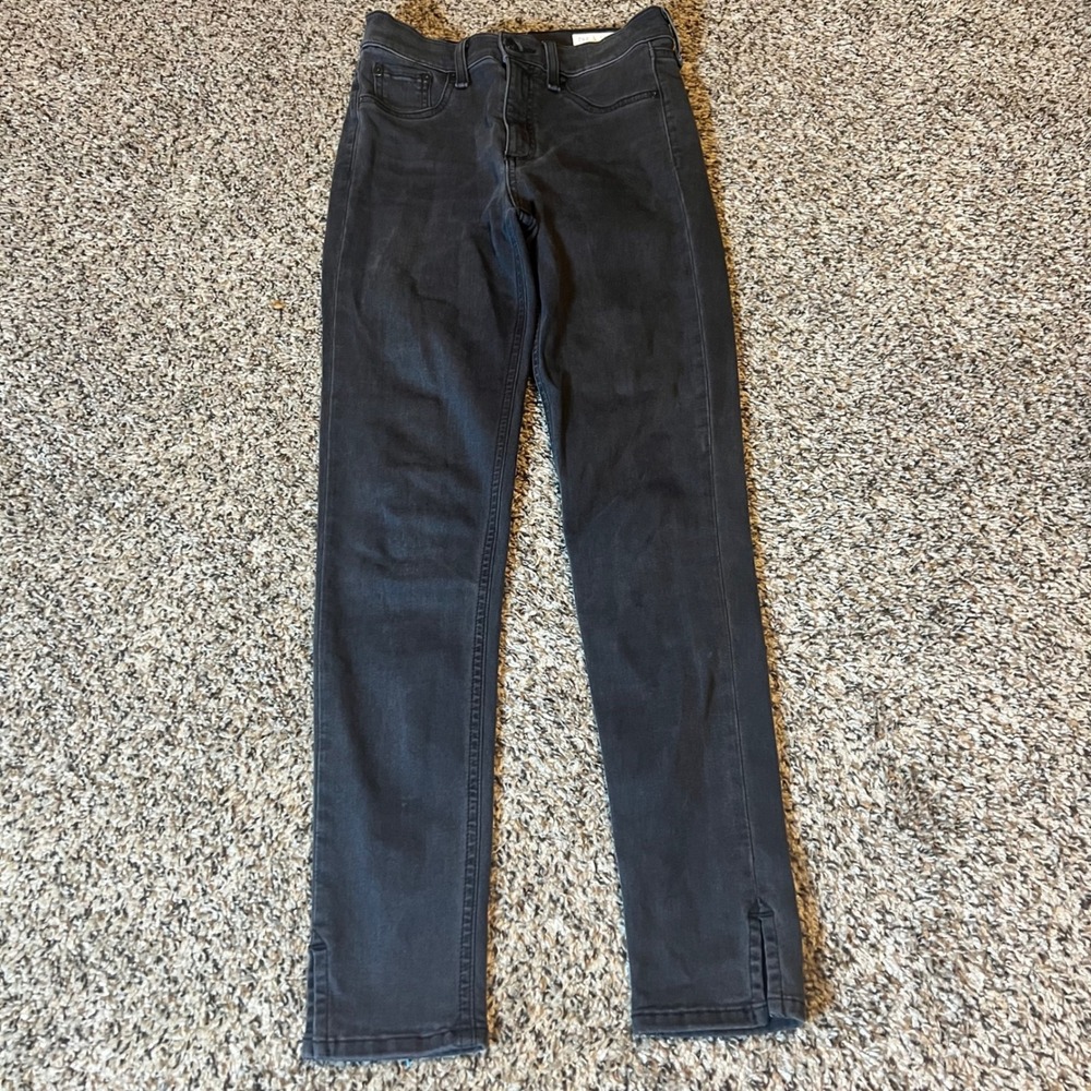 Rag Bone New York High Rise Ankle Skinny Jeans Dark Wash Size 26 Black